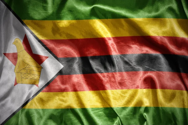 Сияющий флаг Зимбабве — стоковое фото