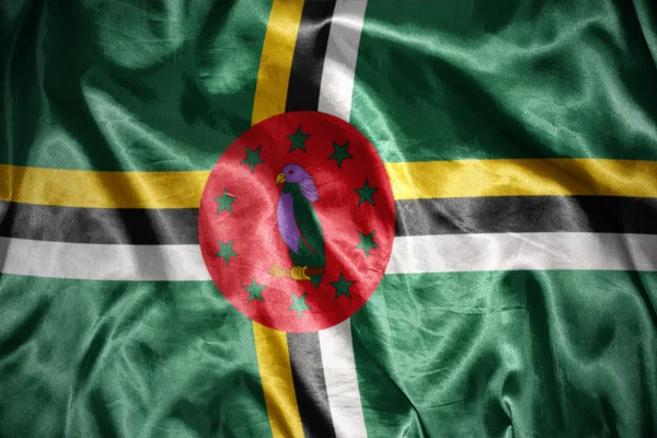 Сияющий флаг Доминики — стоковое фото