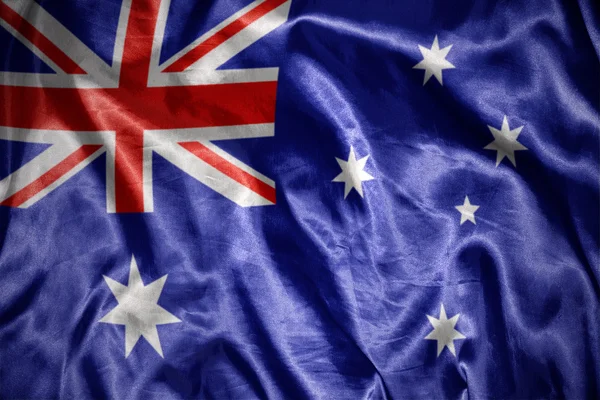 Shining australian flag — Stock Photo, Image