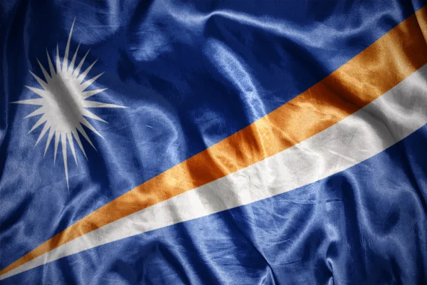 Shining marshall islands flag — Stock Photo, Image