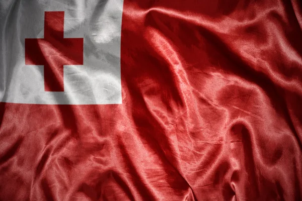 Shining tonga flag — Stock Photo, Image