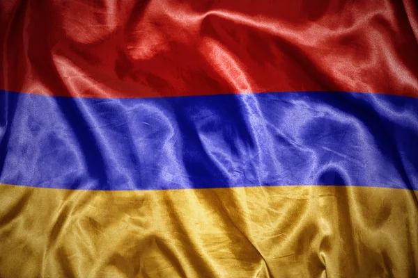 Shining armenian flag — Stock Photo, Image