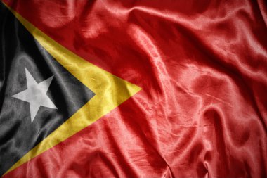 Doğu timor bayrağı parlayan