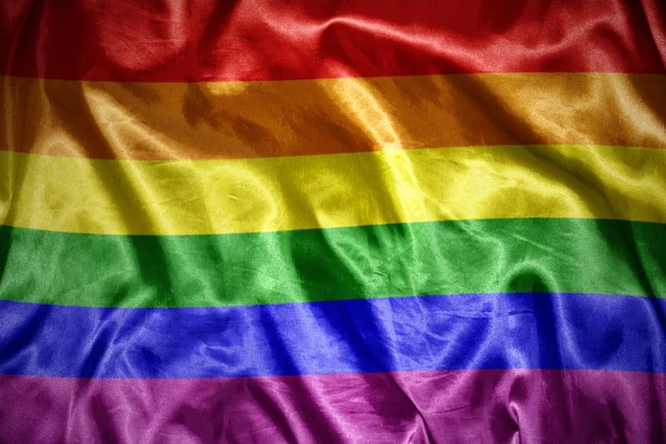 Shining gay flag — Stock Photo, Image