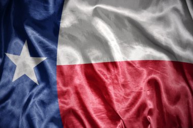 Texas devlet bayrağı parlayan