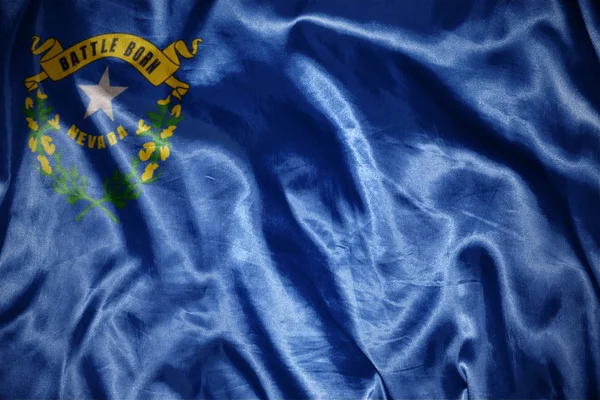 Shining nevada state flag — Stock Photo, Image