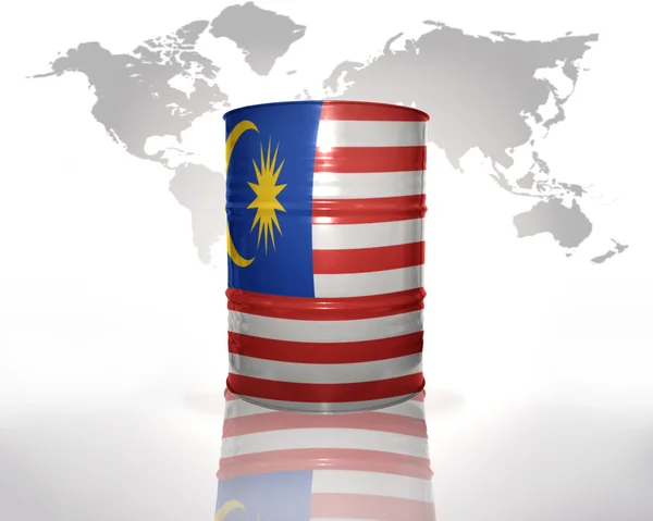 Barel s malajské vlajky — Stock fotografie