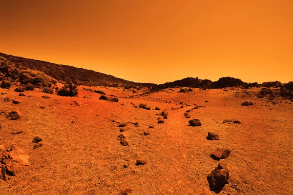 Deserted terrestrial planet — Stock Photo, Image