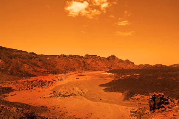 Пустынная земная планета — стоковое фото