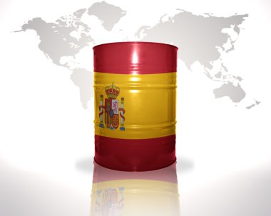 İspanyol bayrağı ile namlu 