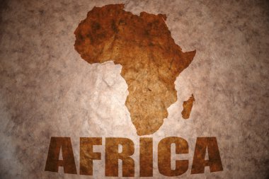 Vintage Afrika harita