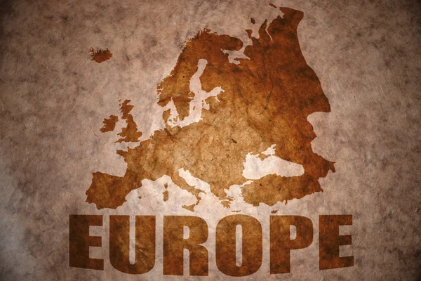 Mapa europeo vintage — Foto de Stock