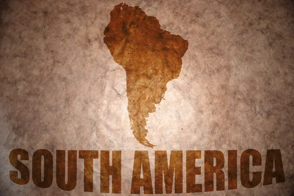 ビンテージの南アメリカ地図 — ストック写真
