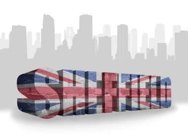 metin Sheffield ile Büyük Britanya'nın ulusal bayrak