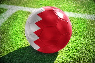 Futbol topu ile Bahreyn bayrağı