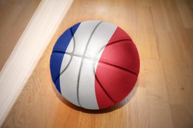 basketball ball with the national flag of france