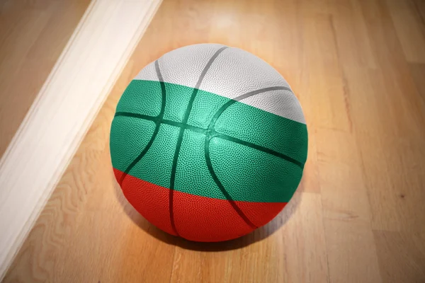 Basketball ball with the national flag of bulgaria — Stockfoto