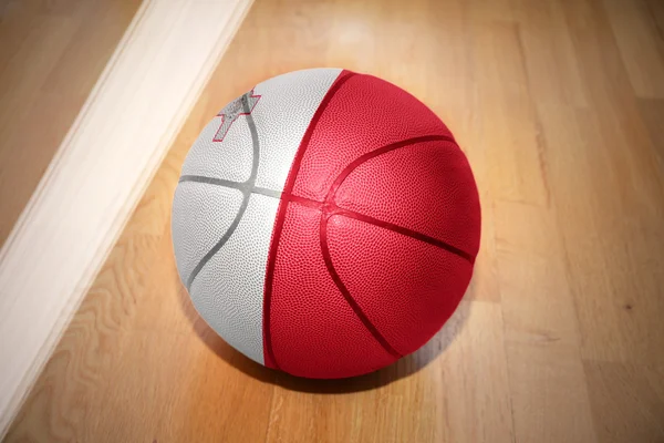 Basketball ball with the national flag of malta — Stock Photo, Image