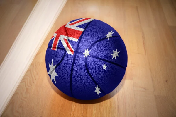 Basketball ball with the national flag of australia — Stockfoto