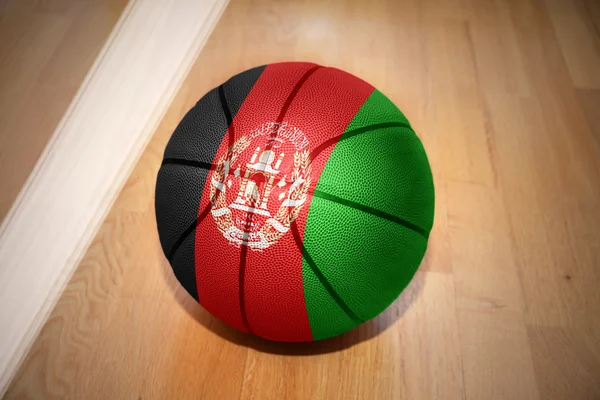 Basketball ball with the national flag of afghanistan — Stock Photo, Image