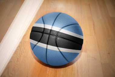 basketball ball with the national flag of botswana