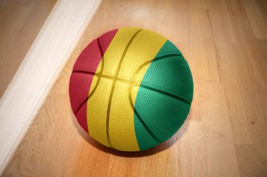 basketbol topu ile Gine bayrağı