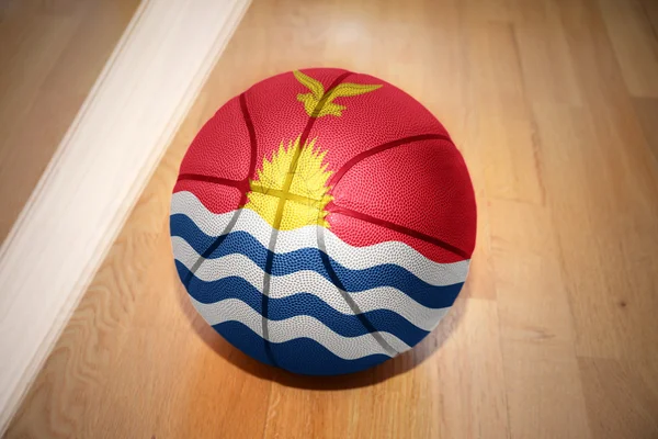 Basketball ball with the national flag of kiribati — Stock fotografie