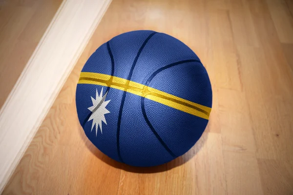 Basketball ball with the national flag of nauru — ストック写真