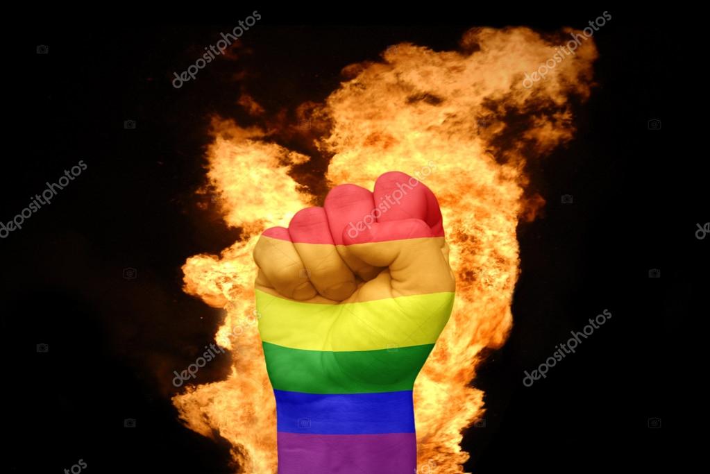 Zwarte lesbische vuist