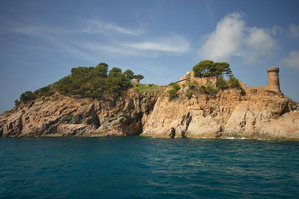 Hermosa vista al mar en la costa española — Foto de Stock