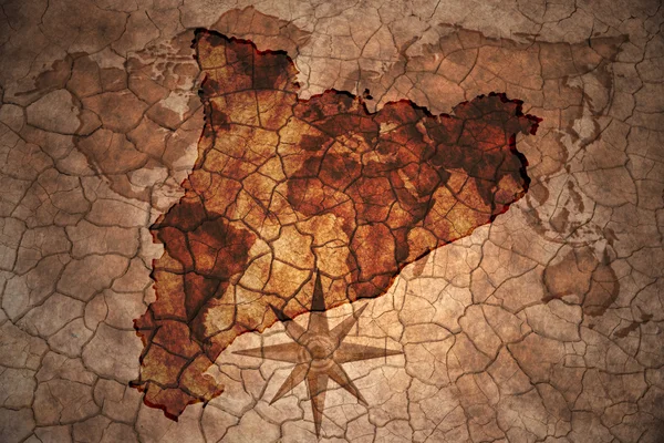 Vintage catalonia map — Stock Photo, Image