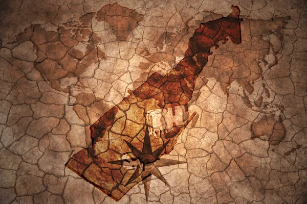 Vintage Monako Haritası