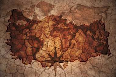 Vintage Türkiye Haritası