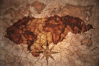 Vintage Honduras Haritası