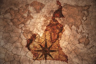 Vintage Kamerun Haritası