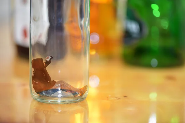 Slechte gewoonte, alcoholisme. Concept — Stockfoto