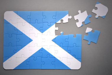 İskoçya ulusal bayrak ile bulmaca