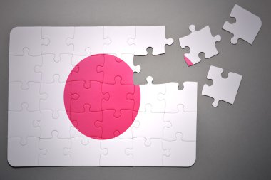 Japonya Ulusal bayrak ile bulmaca