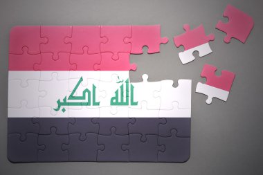 Irak Ulusal bayrak ile bulmaca