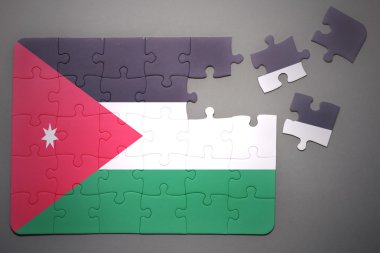 Ürdün ulusal bayrak ile bulmaca