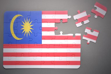 Malezya ulusal bayrak ile bulmaca