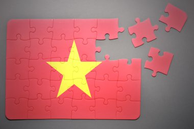 vietnam ulusal bayrak ile bulmaca