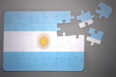 Arjantin ulusal bayrak ile bulmaca