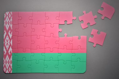 Beyaz Rusya ulusal bayrak ile bulmaca