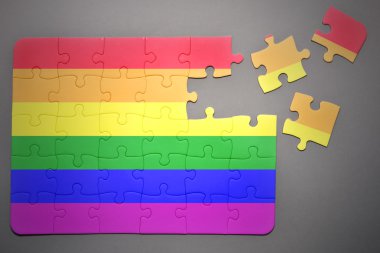 Eşcinsel bayrağı ile bulmaca