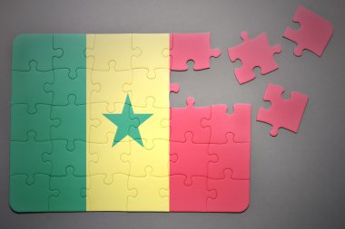 senegal ulusal bayrak ile bulmaca