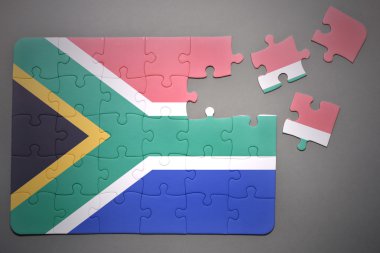 Güney Afrika ulusal bayrak ile bulmaca