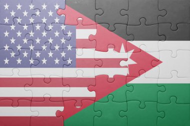 Suudi Arabistan ve Ürdün ulusal bayrak ile bulmaca