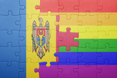moldova bayrağı ve eşcinsel bayrağı ile bulmaca