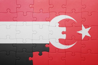 Türkiye ve yemen ulusal bayrak ile bulmaca